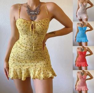 Blossom Strap Summer Dress